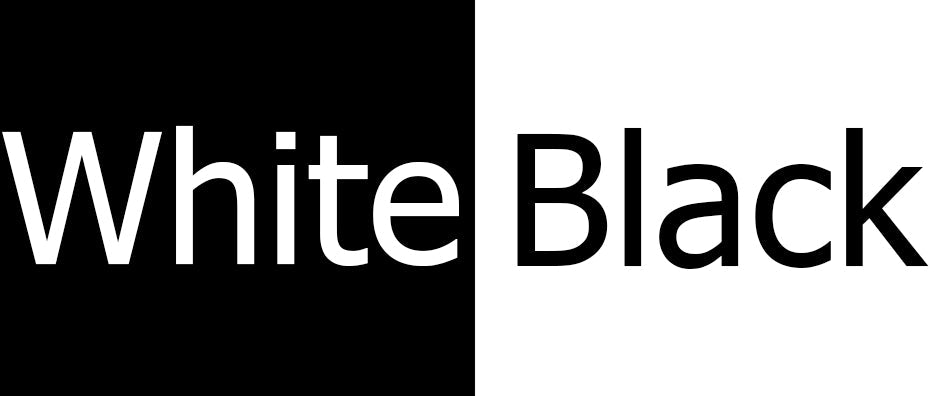 Go monochrome: Contrasting black and white