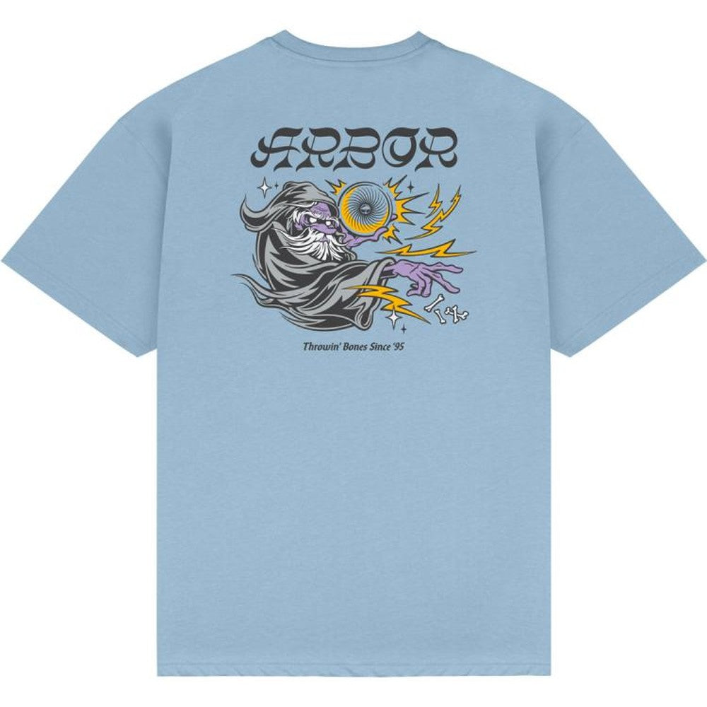 Arbor Throwing Bones T-Shirt - Sky Blue