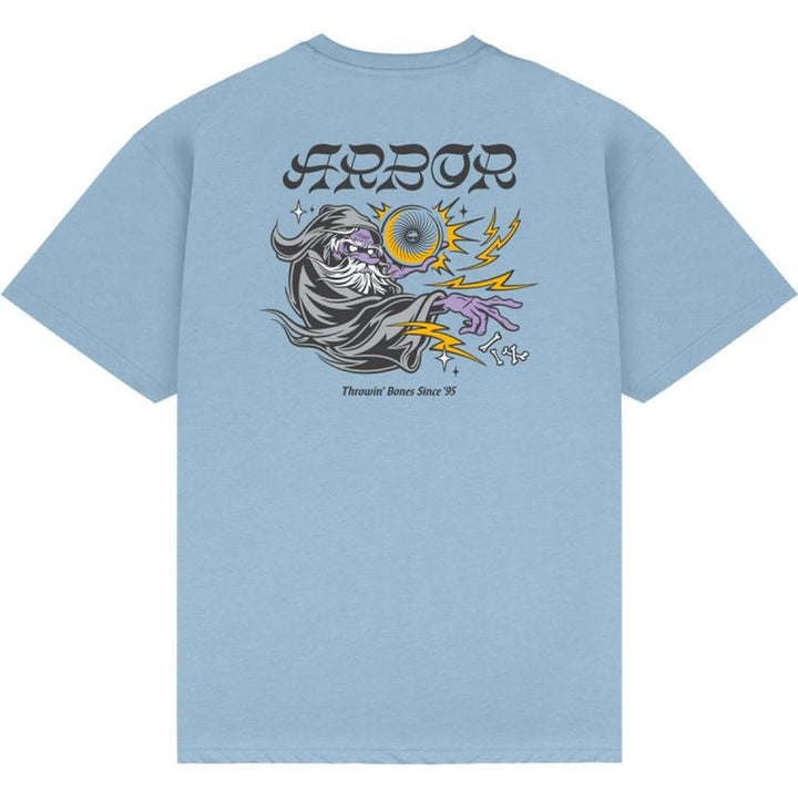 Arbor Throwing Bones T-Shirt - Sky Blue