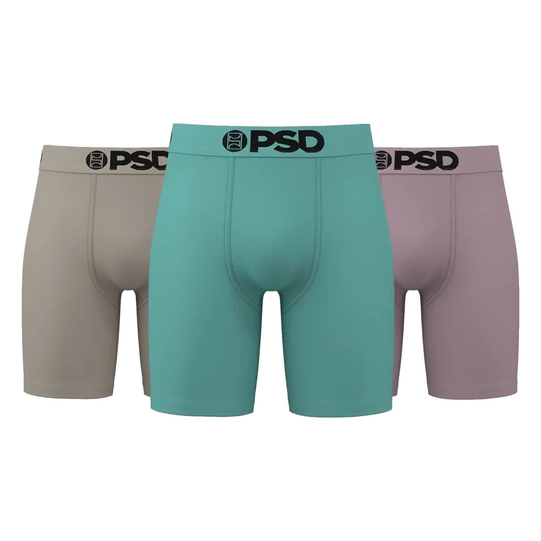 PSD Essentials Solids 3 Pack Boxer Briefs - Multi