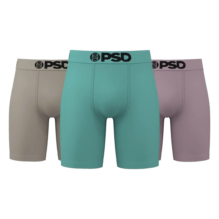 PSD Essentials Solids 3 Pack Boxer Briefs - Multi