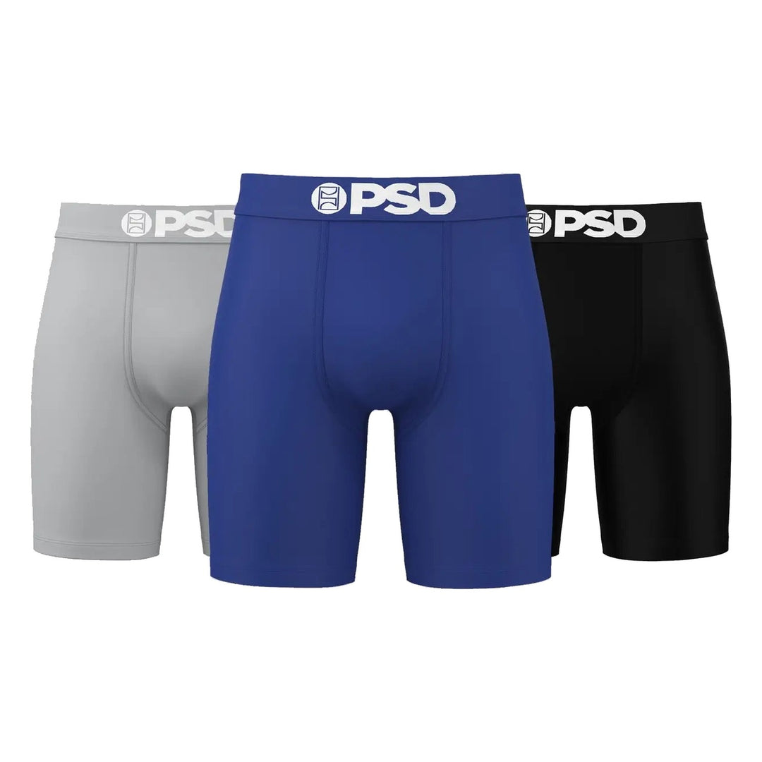 PSD LA Blue Solids 3 Pack Boxer Briefs - Multi