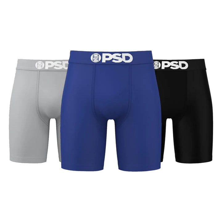 PSD LA Blue Solids 3 Pack Boxer Briefs - Multi