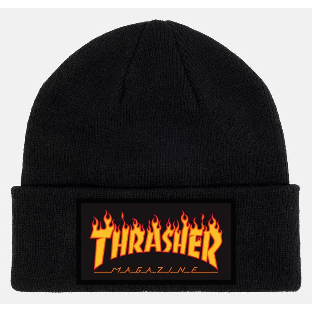 Thrasher Flame Patch - Black