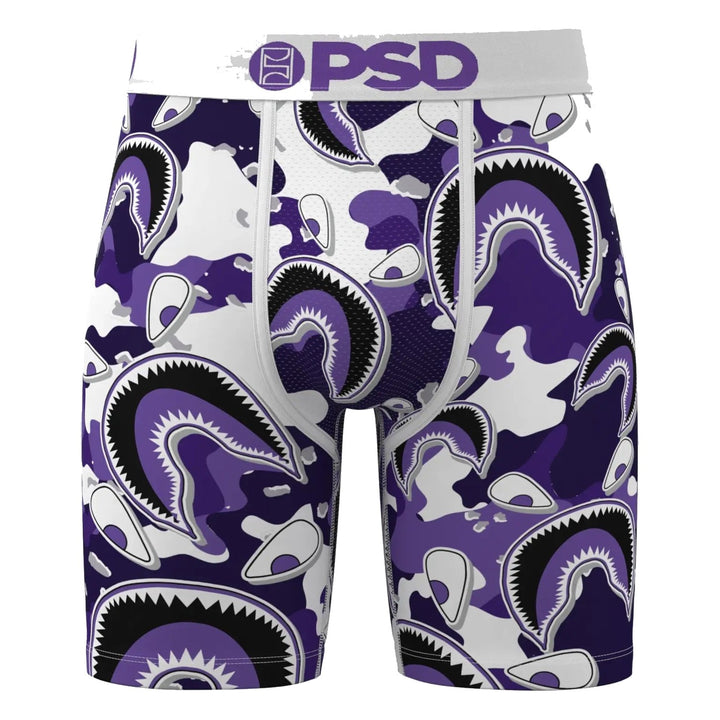 PSD Warface Purple Shark Boxer Briefs - Multi