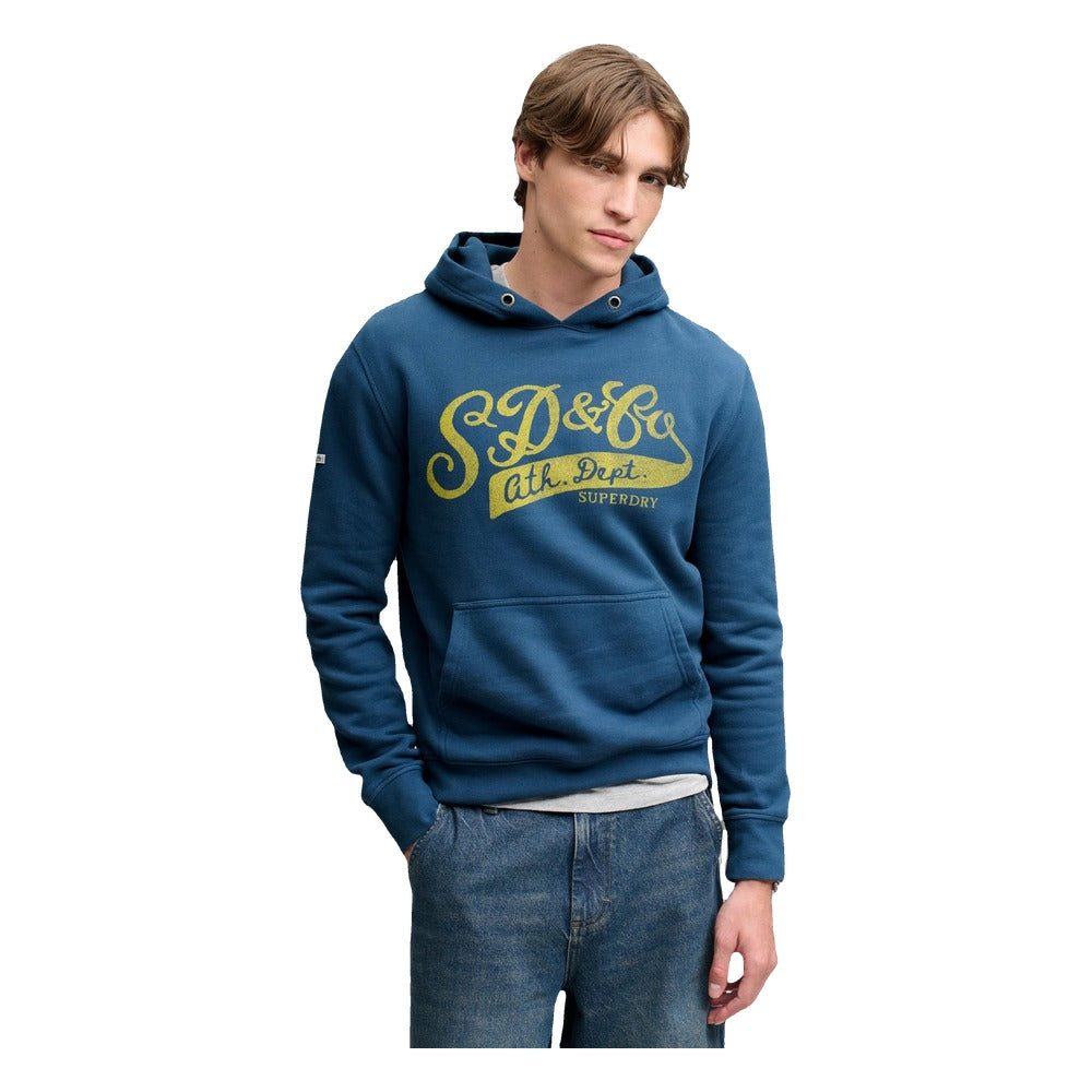 Superdry Vintage Script Hoodie - Skate Navy