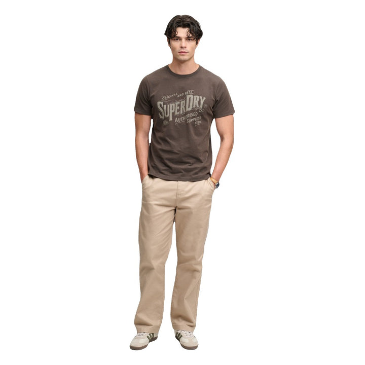 Superdry Vintage Workwear Print T-Shirt - Carbon Black