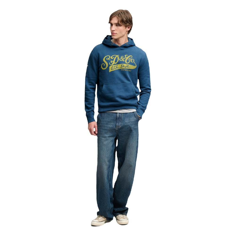 Superdry Vintage Script Hoodie - Skate Navy