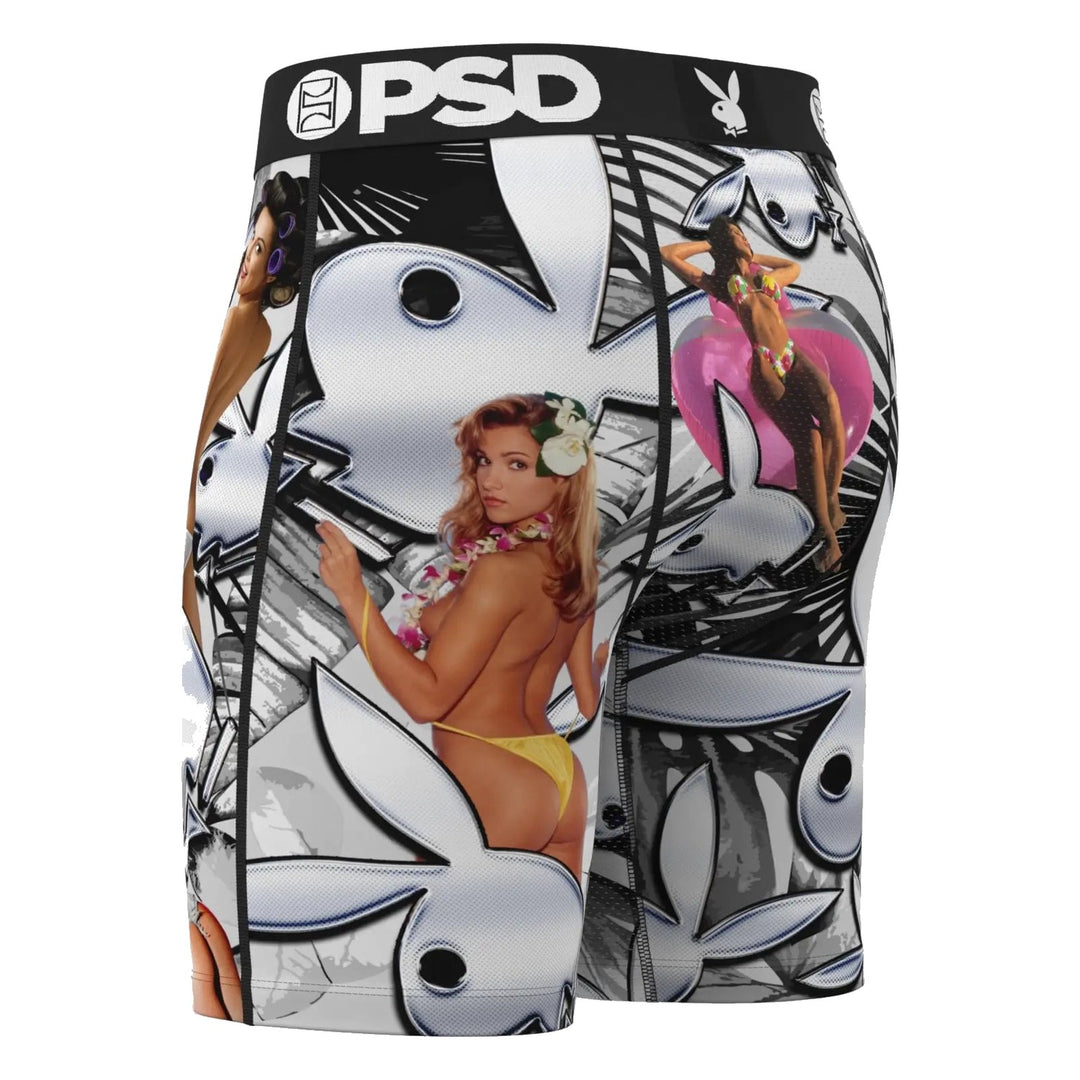 PSD Playboy Bunny Chrome Boxer Briefs - Multi