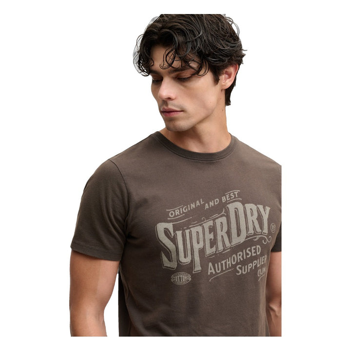 Superdry Vintage Workwear Print T-Shirt - Carbon Black