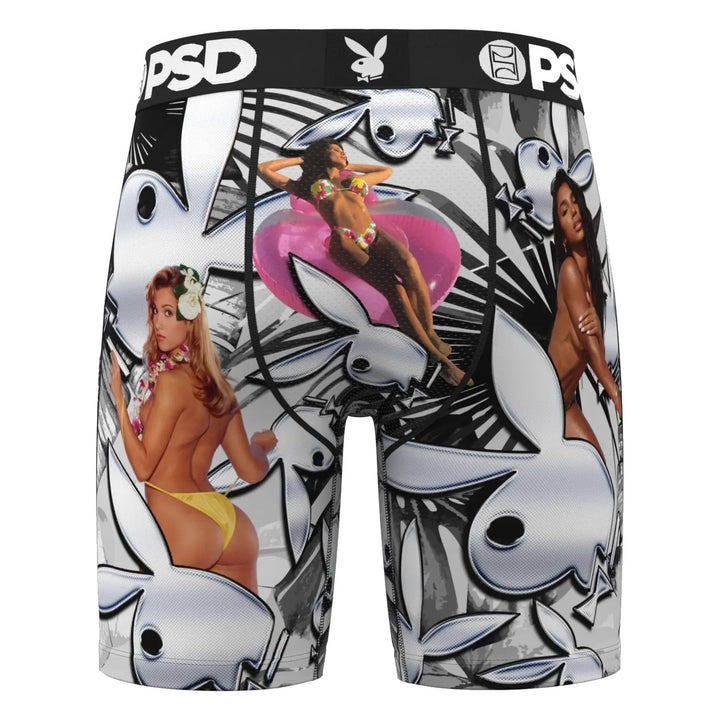 PSD Playboy Bunny Chrome Boxer Briefs - Multi