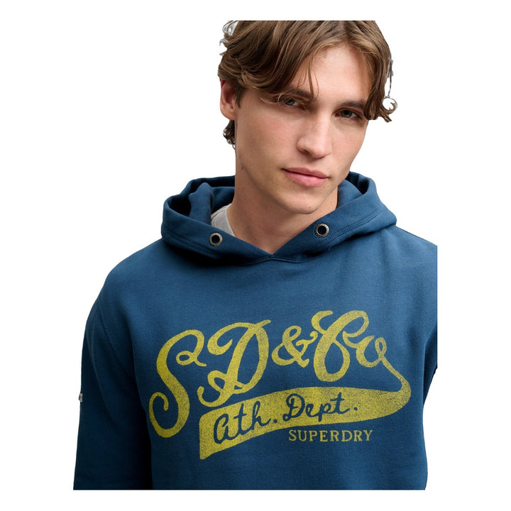 Superdry Vintage Script Hoodie - Skate Navy