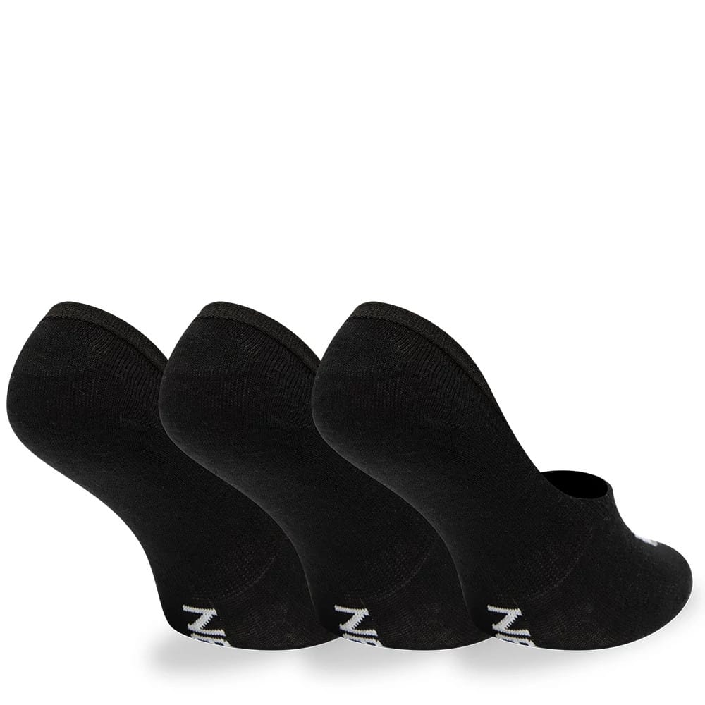 New Era Flag 3 Pack Invisible Black Socks