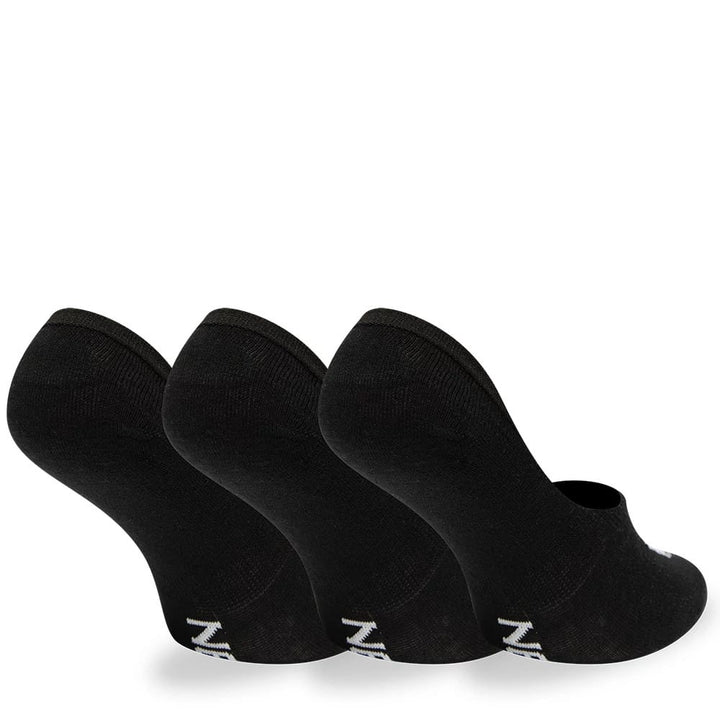 New Era Flag 3 Pack Invisible Black Socks