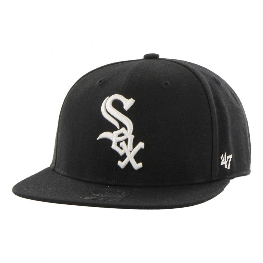 47 Brand MLB Chicago White Sox No Shot Captain Cap - Black