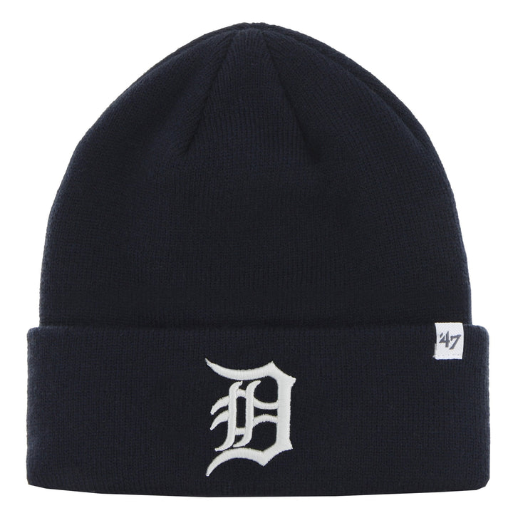 47 Brand MLB Detroit Tigers Raised Cuff Knit Beanie - Navy