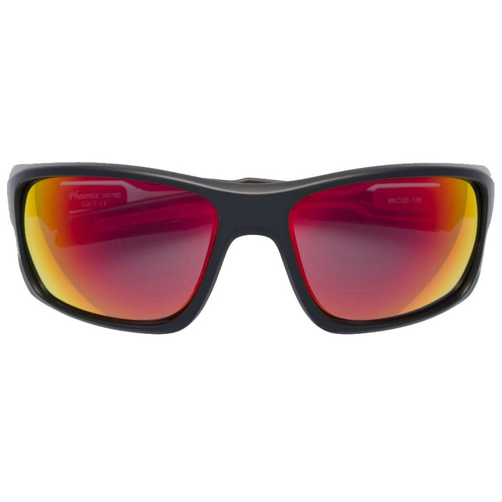 Bloc Phoenix Sunglasses - Matte Black / Red Revo