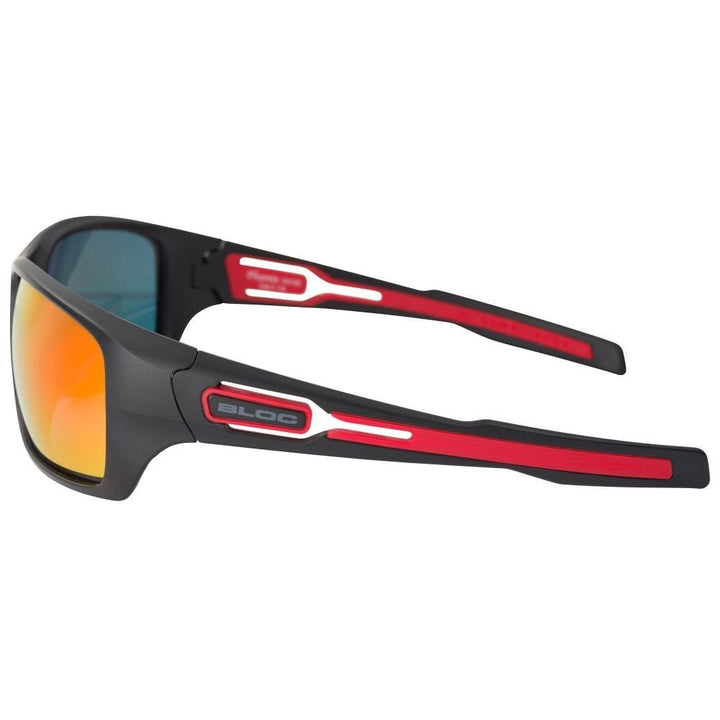 Bloc Phoenix Sunglasses - Matte Black / Red Revo