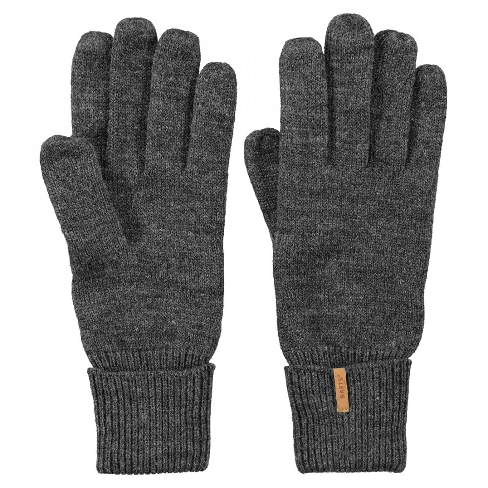 Barts Fine Knitted Gloves - Dark Heather