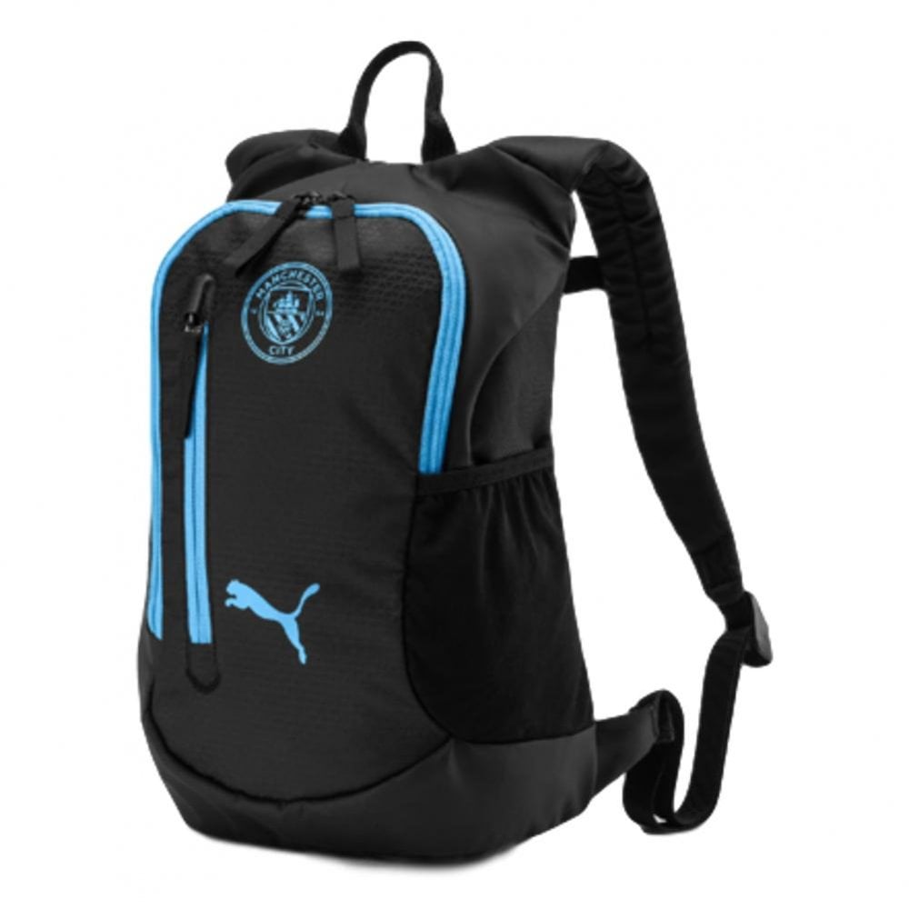 Puma MCFC Kids Performance Backpack - Black / Light Blue
