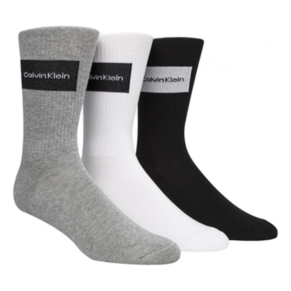 Calvin Klein Crew Travel Bag 3 Pack Socks - Assorted