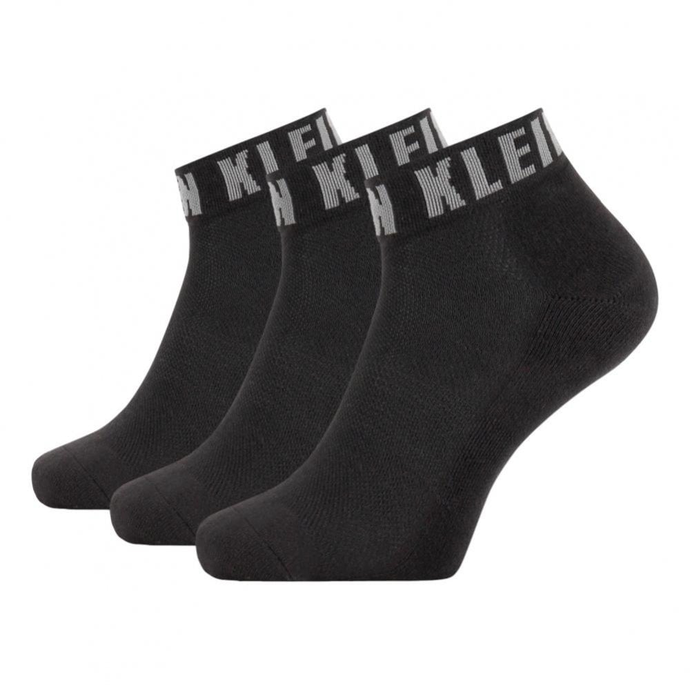 Calvin Klein Quarter Logo Cuff Socks - Black