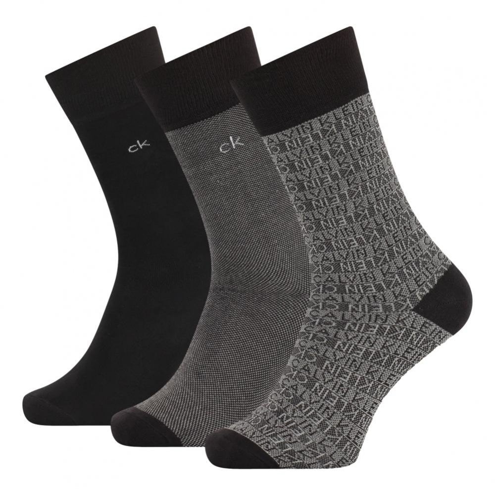 Calvin Klein Crew Dress Logo Socks Gift Box - Assorted