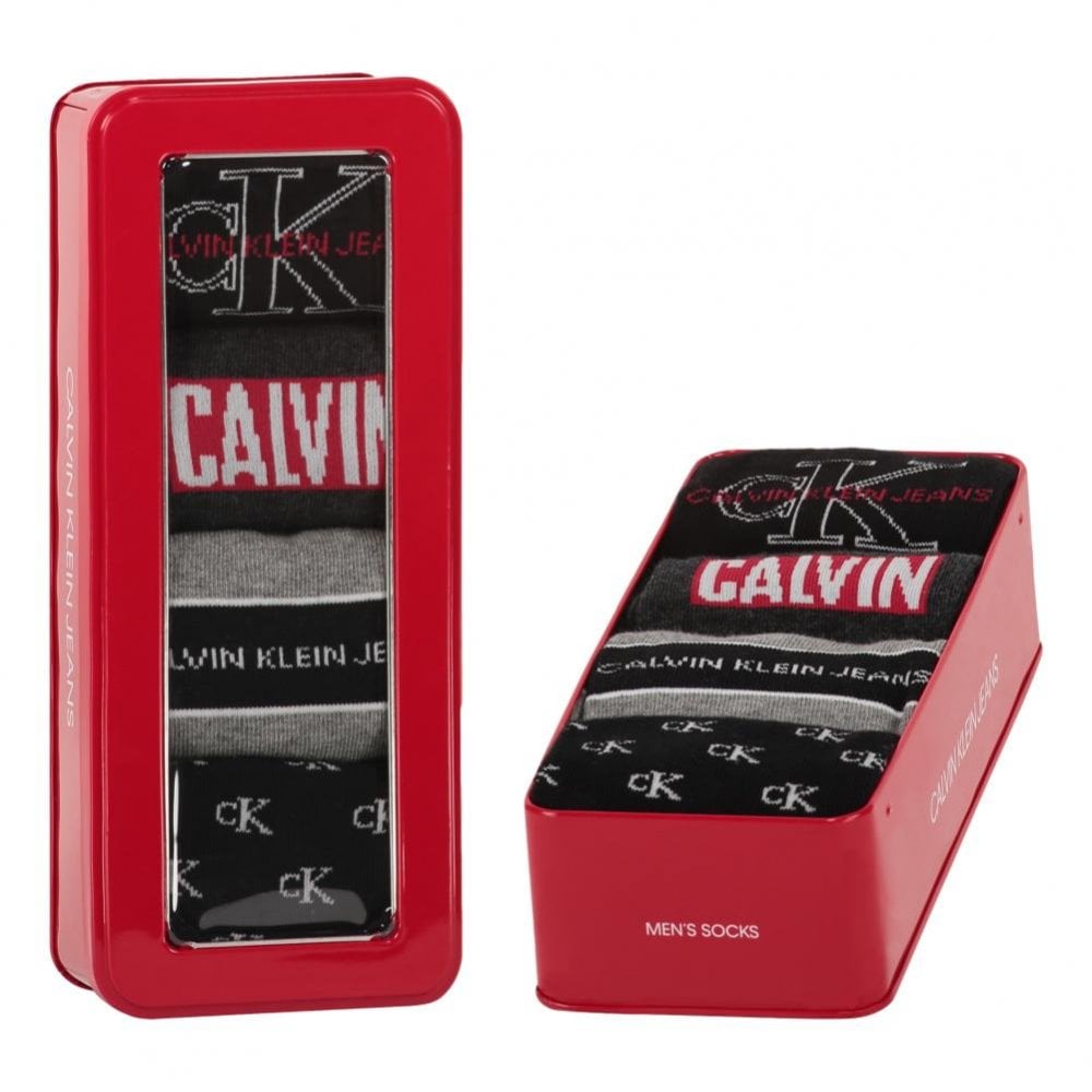 Calvin Klein Crew Jeans Logo Socks Gift Box - Assorted