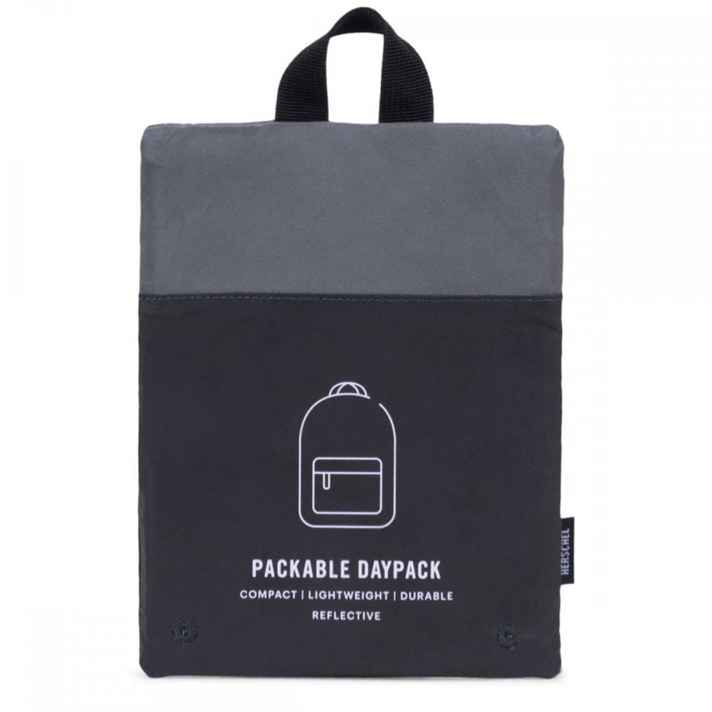 Herschel Packable Daypack Backpack - Silver / Black