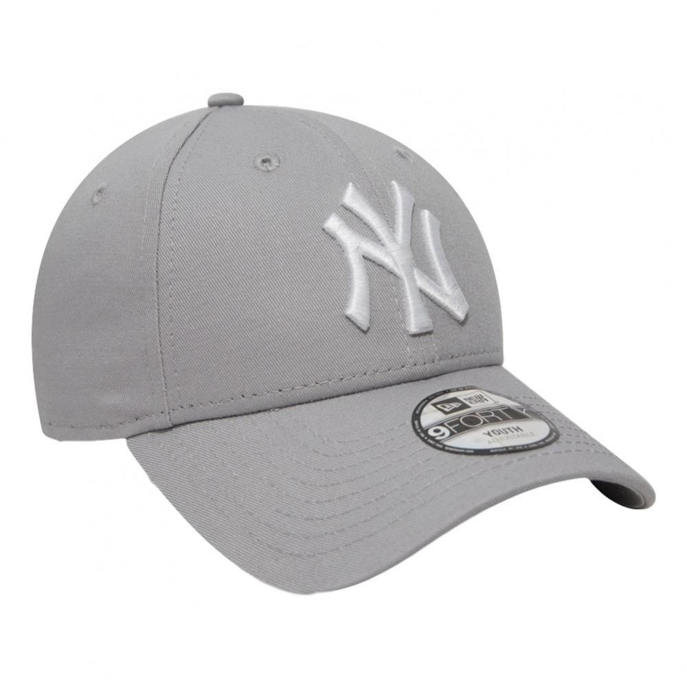 New Era New York Yankees Essential Kids 9 Forty Cap - Grey