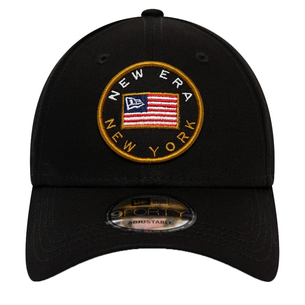New Era New York Flagged 9Forty Cap - Black