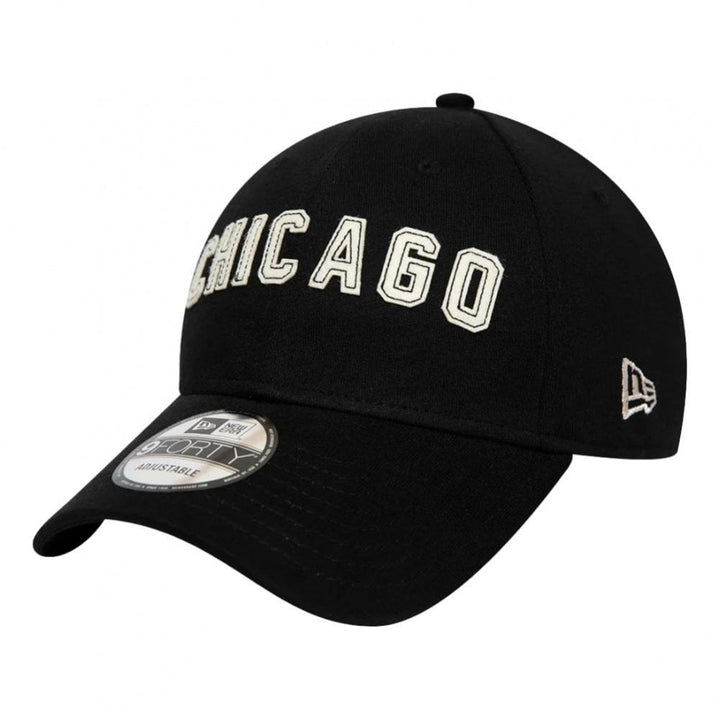 New Era Chicago Bulls Felt Script 9Forty Cap - Black
