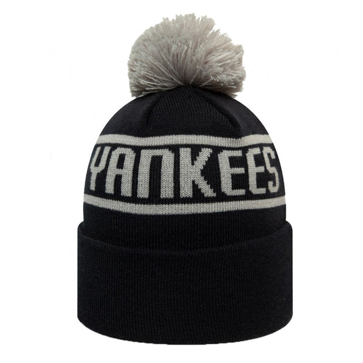 New Era New York Yankees Bobble Knit Beanie - Navy