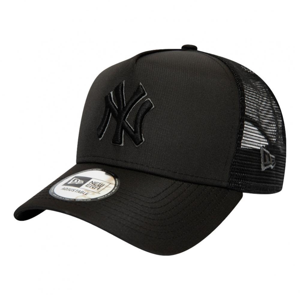 New Era New York Yankees Tonal A-Frame Trucker Cap - Black