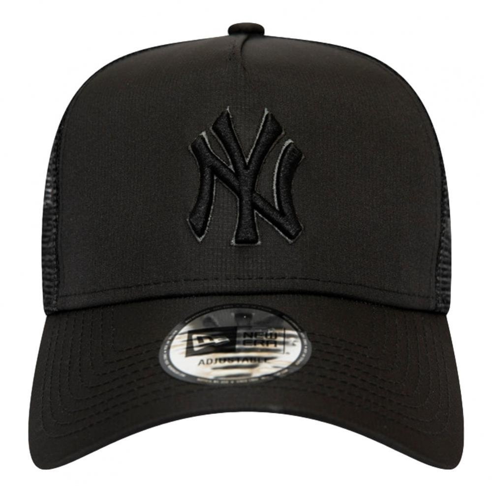 New Era New York Yankees Tonal A-Frame Trucker Cap - Black