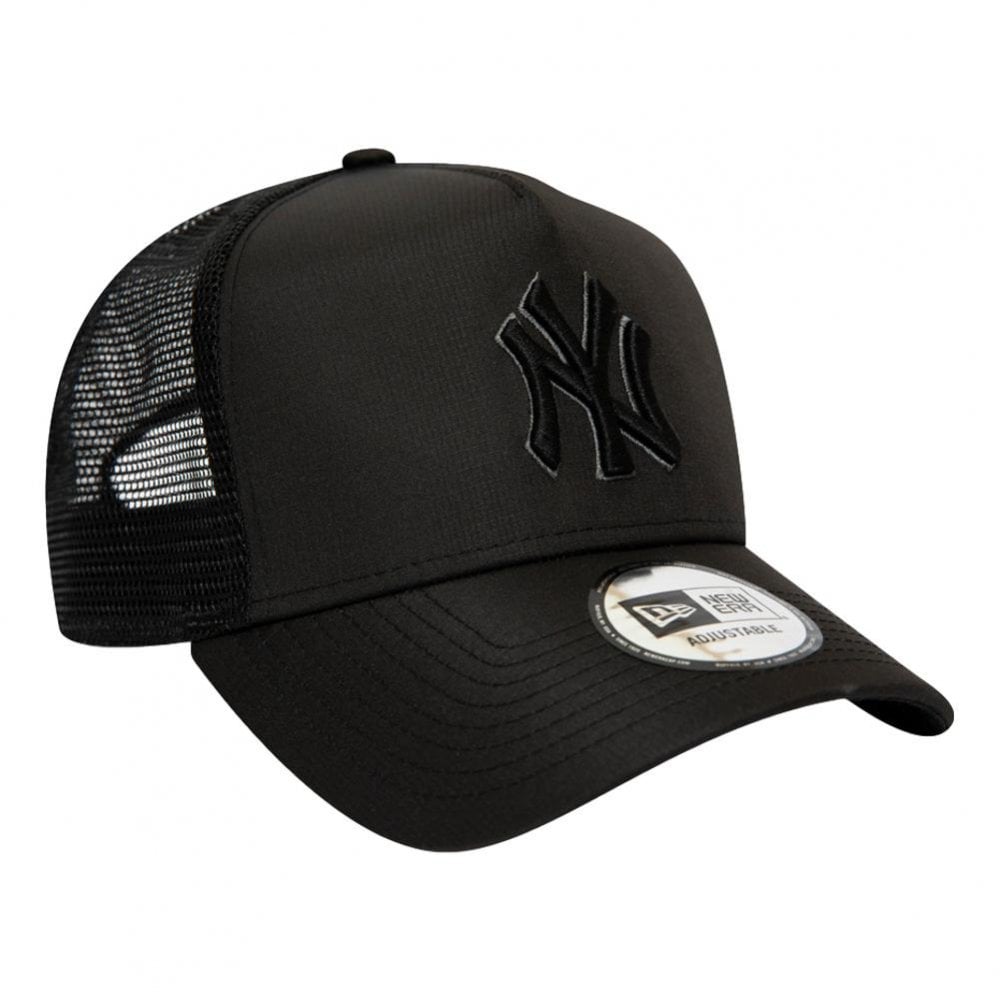New Era New York Yankees Tonal A-Frame Trucker Cap - Black