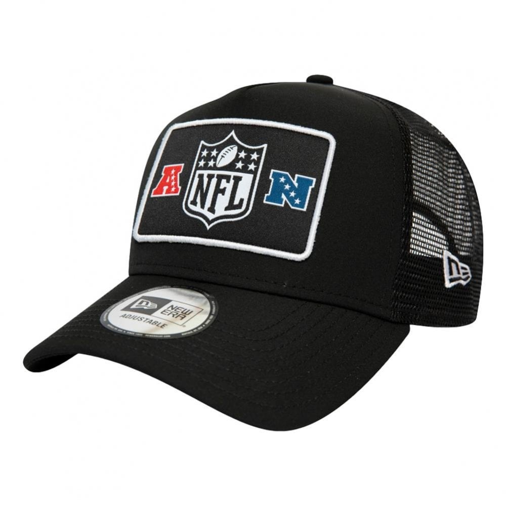 New Era NFL Generic Logo Woodwork Trucker Cap - Black