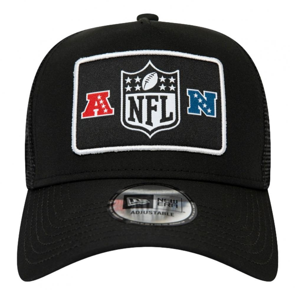 New Era NFL Generic Logo Woodwork Trucker Cap - Black