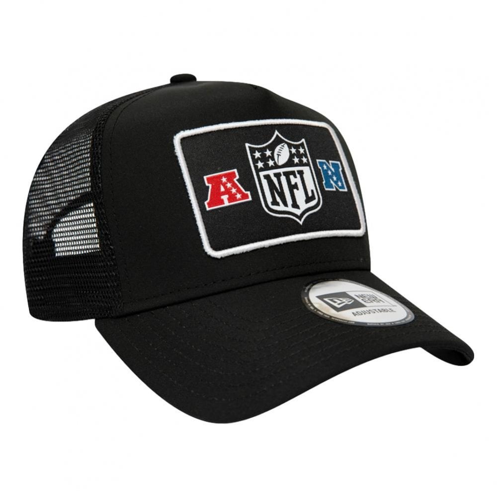 New Era NFL Generic Logo Woodwork Trucker Cap - Black