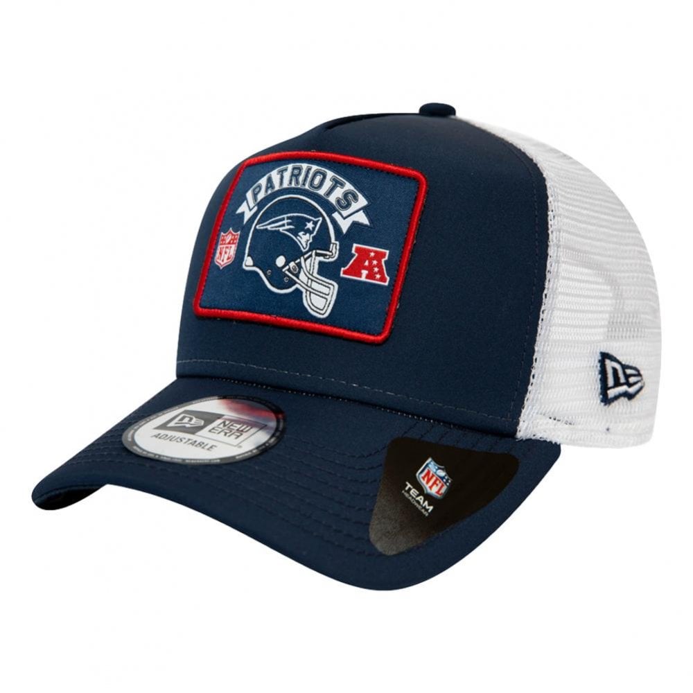 New Era New England Patriots Woodmark Trucker Cap - Black