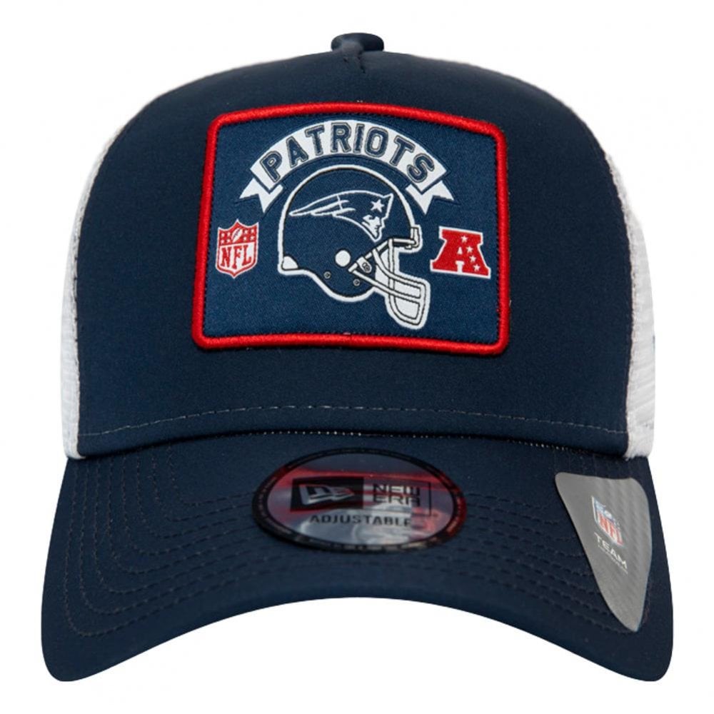 New Era New England Patriots Woodmark Trucker Cap - Black