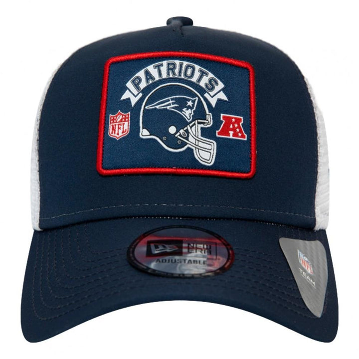 New Era New England Patriots Woodmark Trucker Cap - Black