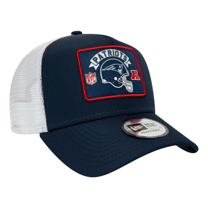 New Era New England Patriots Woodmark Trucker Cap - Black