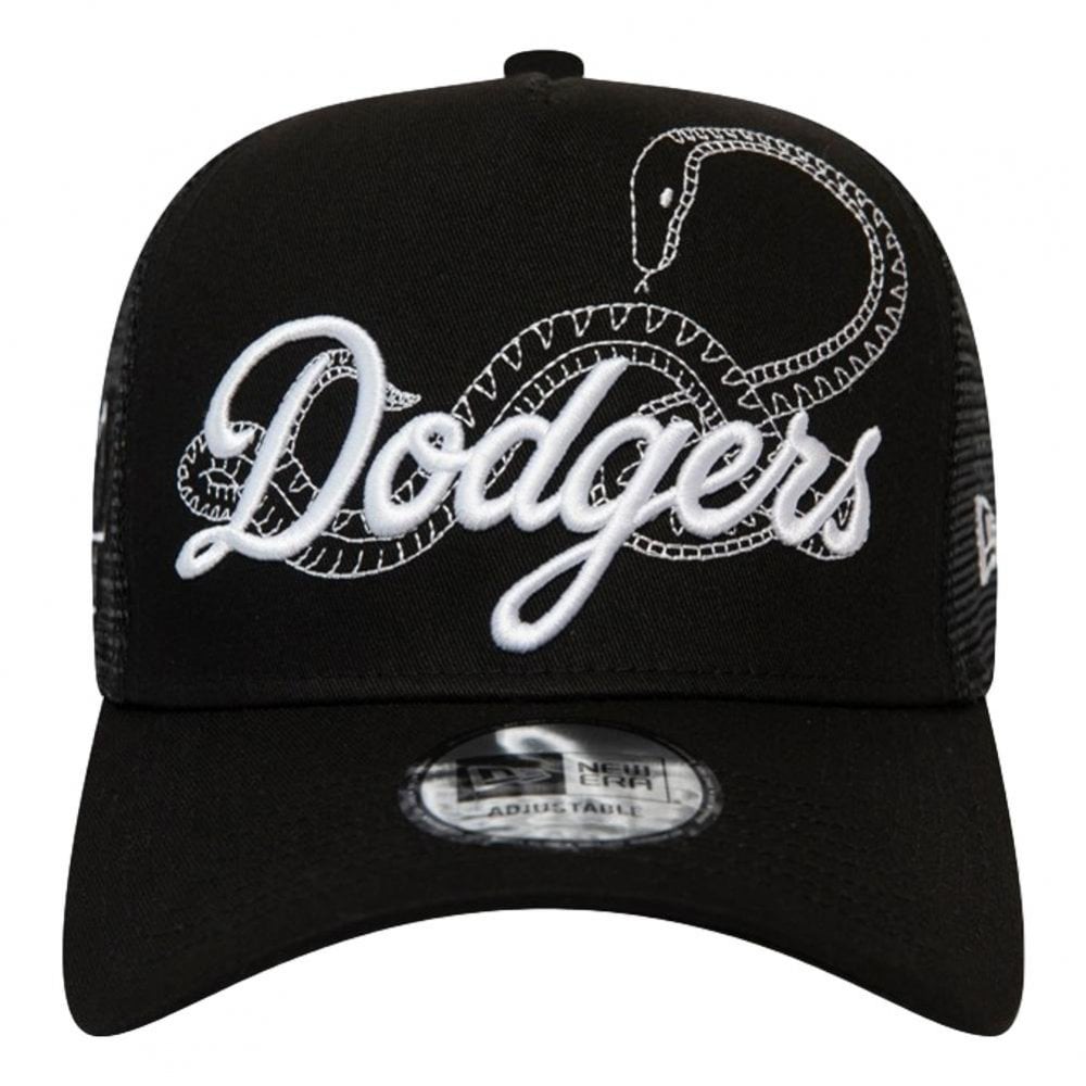 New Era LA Dodgers Tech Fabric Licensed Trucker Cap - Black