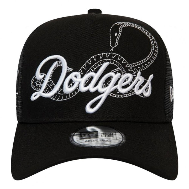 New Era LA Dodgers Tech Fabric Licensed Trucker Cap - Black
