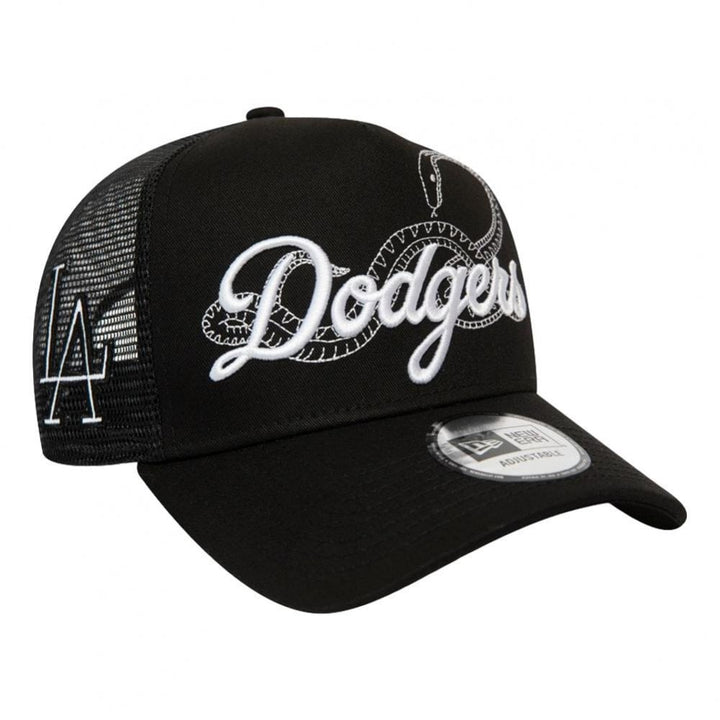 New Era LA Dodgers Tech Fabric Licensed Trucker Cap - Black