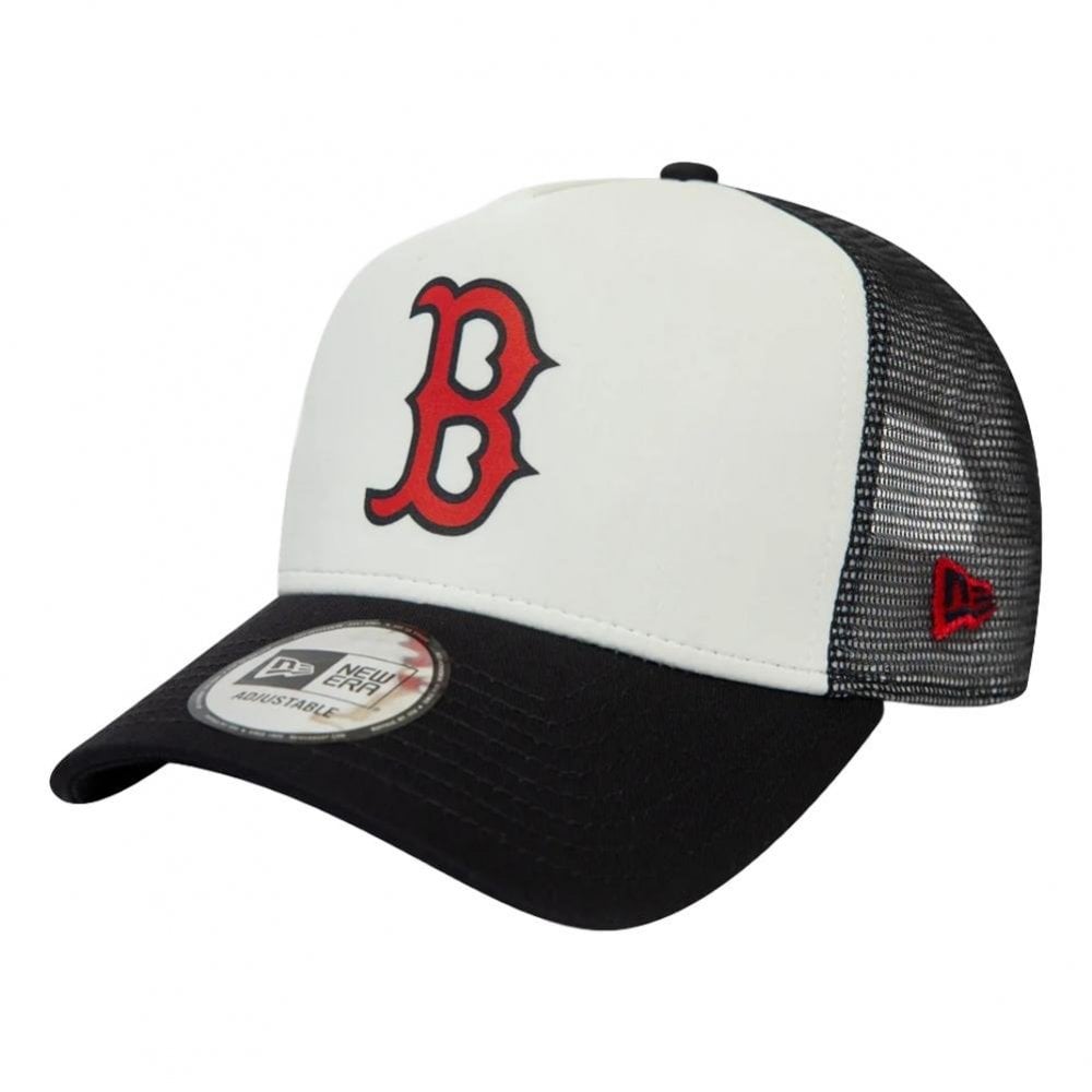 New Era Boston Red Sox Team Colour Block Trucker Cap - White