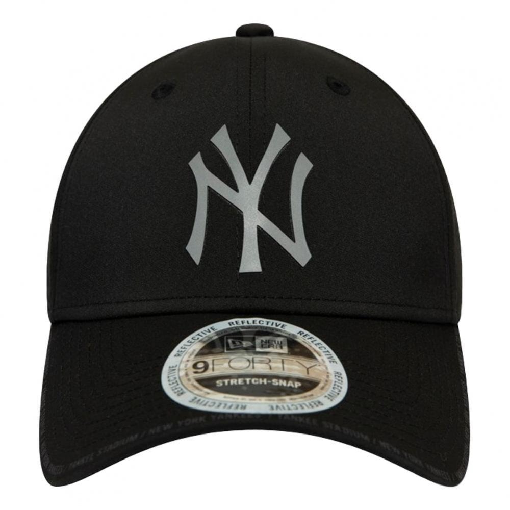 New Era New York Yankees Reflective Performance Stretch 9Forty Cap - Black