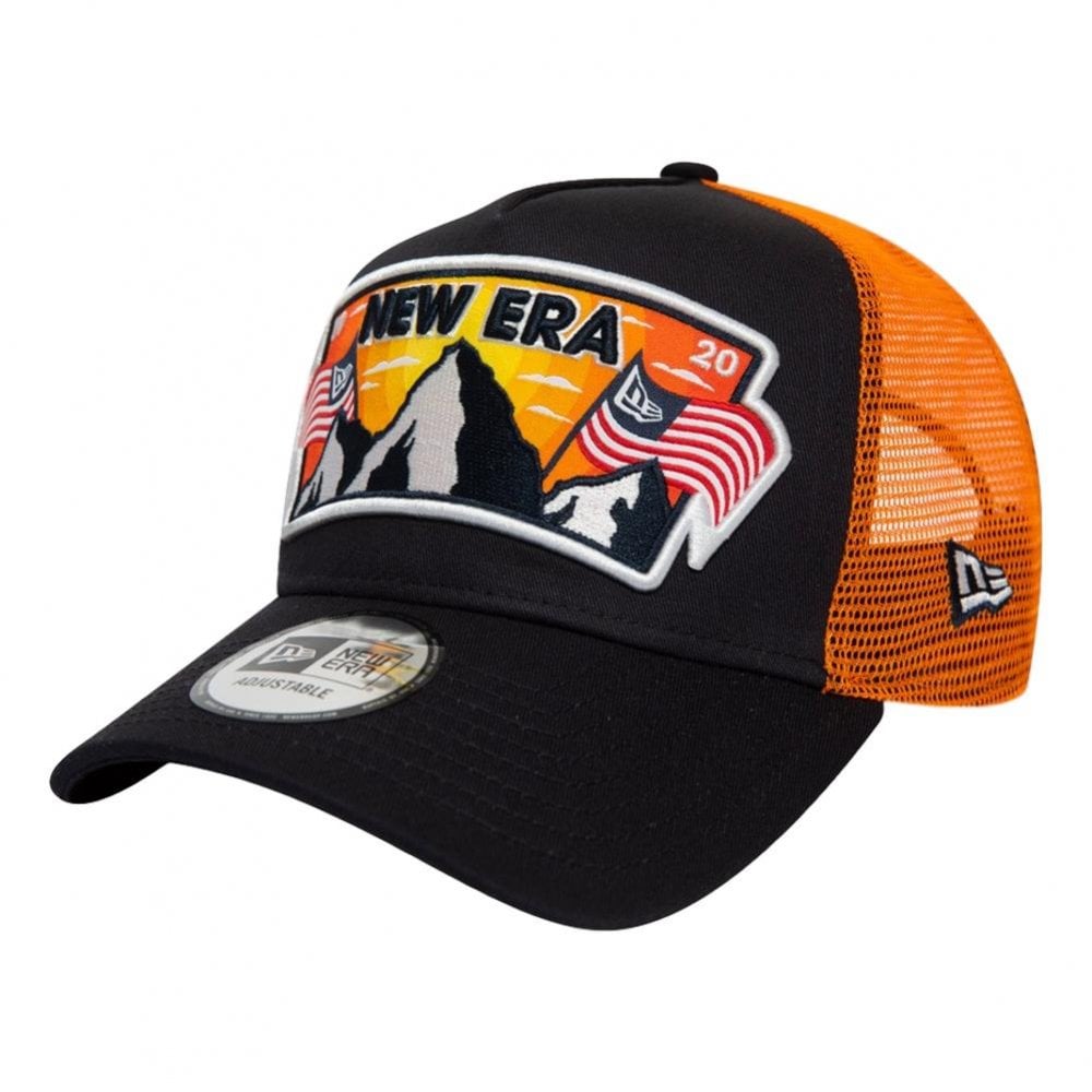 New Era USA Patch Trucker Cap - Navy