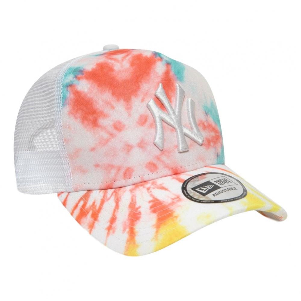 New Era NY Yankees Tie Dye Trucker Cap - Psychedelic